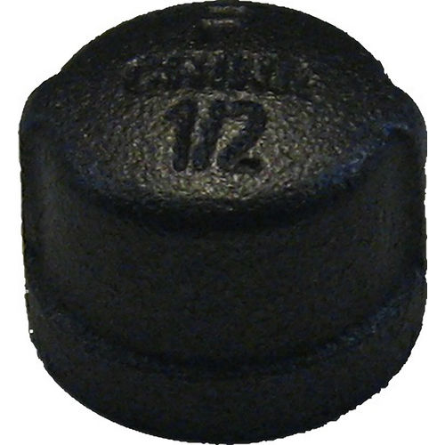 1/2" Black Iron Cap