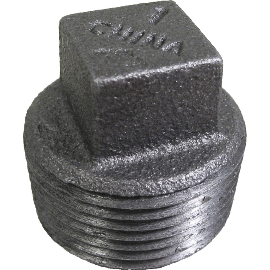 1" Black Iron Plug