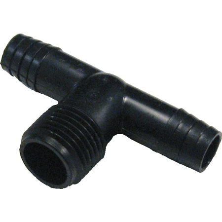 1/2" Swing Pipe Tee (Barb x Barb x MNPT)(SB-NPT-TEE)