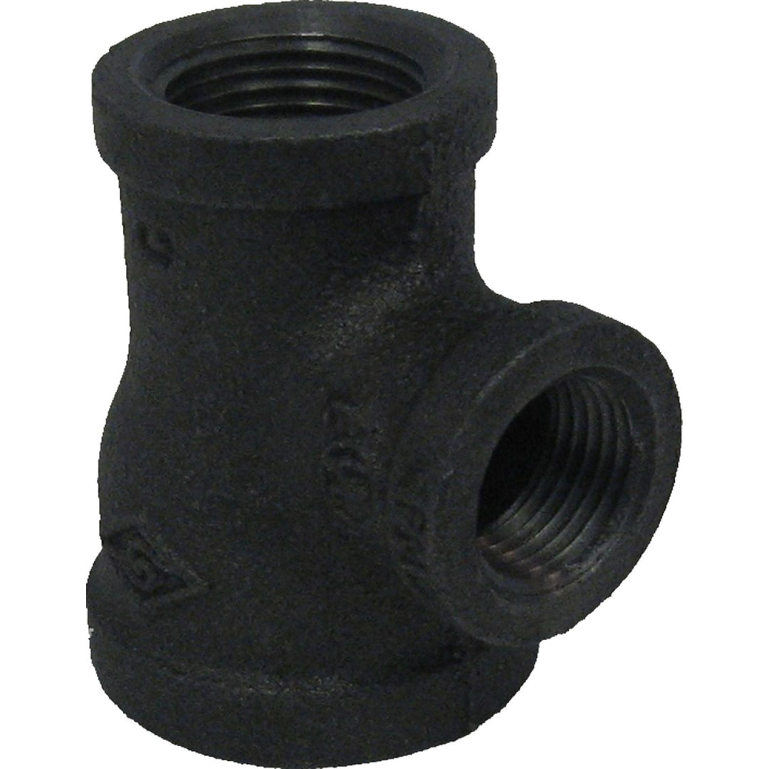 1"x1/2"x3/4" Black Iron Tee