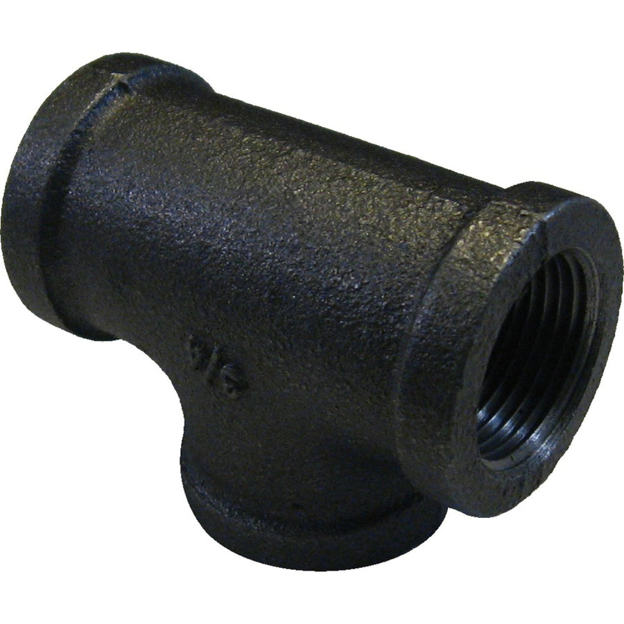 3/4" Black Iron Tee, NPT