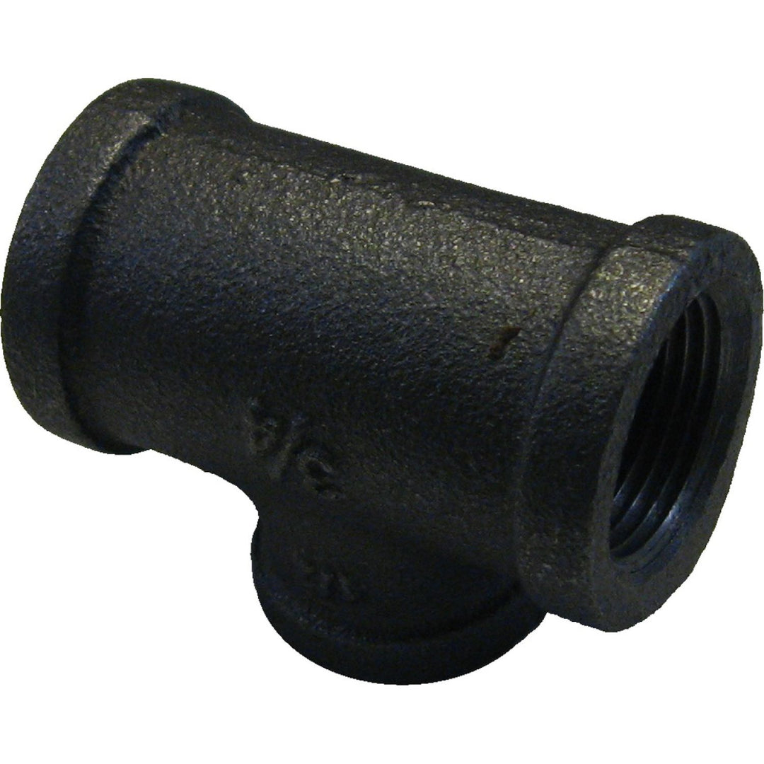 3/4"x3/4"x1/2" Black Iron Tee