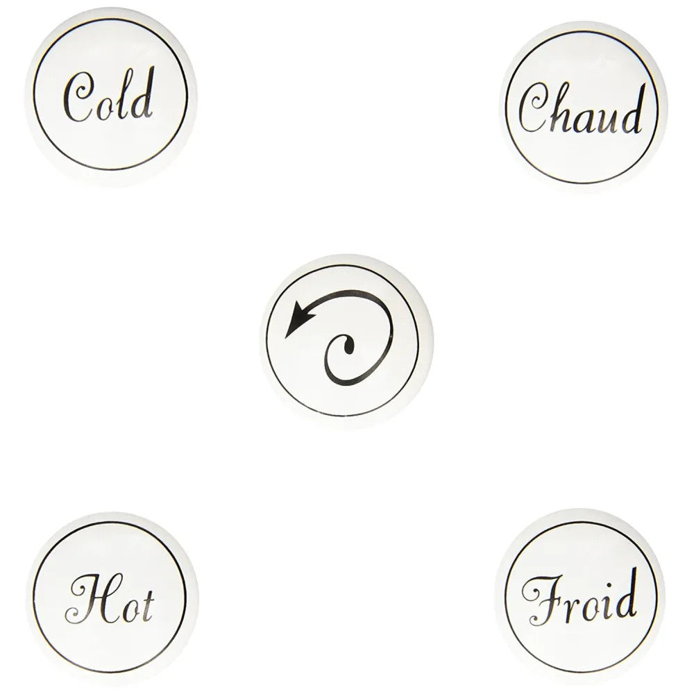 Moen 154285 Weymouth Hot And Cold Handle Cap Kit