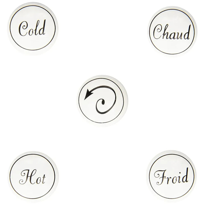 Moen 154285 Weymouth Hot And Cold Handle Cap Kit