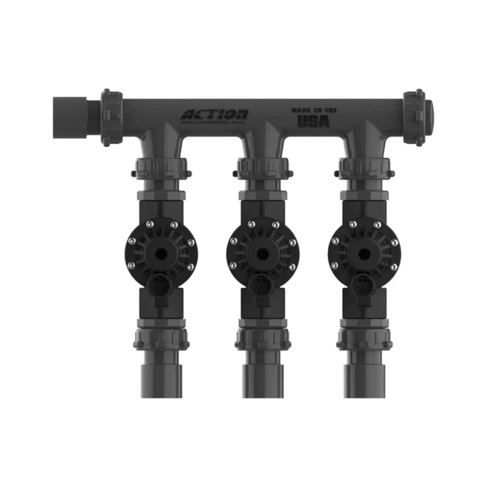 Action Machining 1" Male Adapter for Manifold, Buttress Thread, Fully Unionized, Schedule 80 PVC - 18010