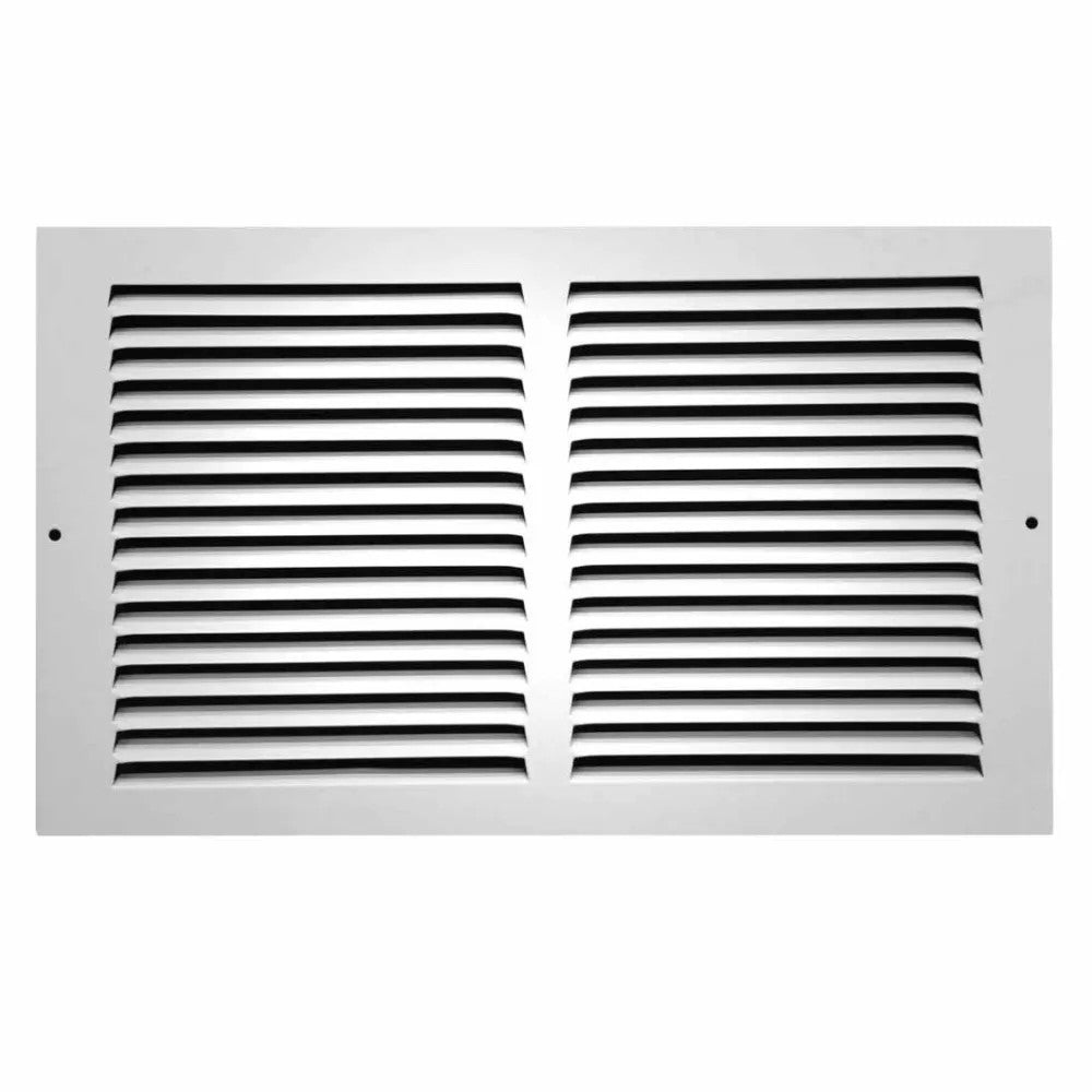Shoemaker 14in x 6in Baseboard Return Air Grille, Soft White - 1150-14X6