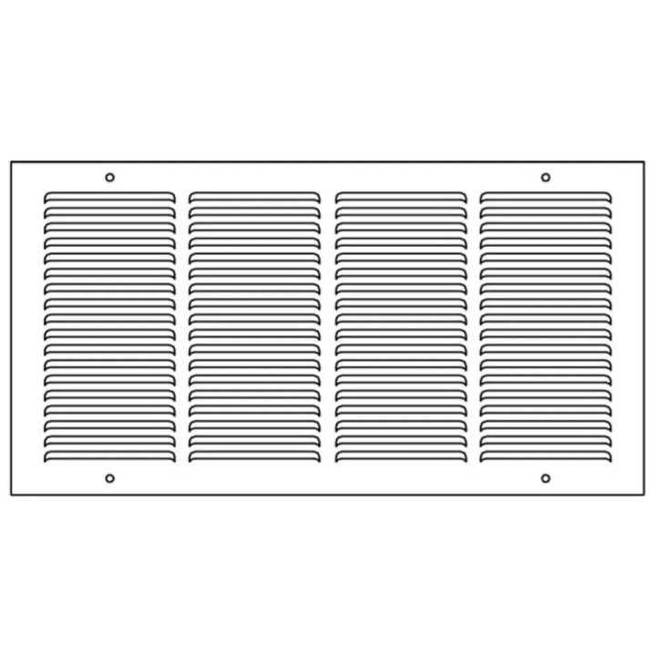 Shoemaker 1150-14X8 14" x 8" Baseboard Return Air Grille - Soft White
