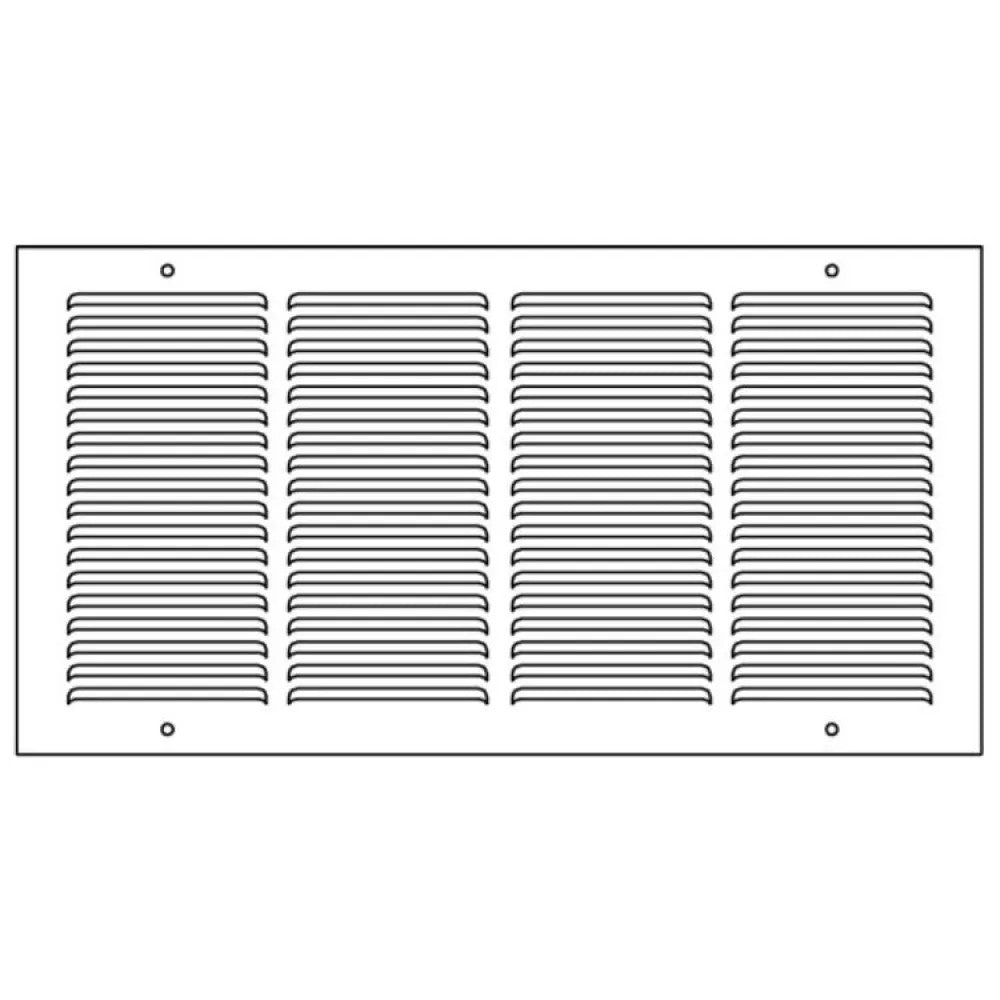 Shoemaker 1150-24X8 24" x 8" Baseboard Return Air Grille - Soft White