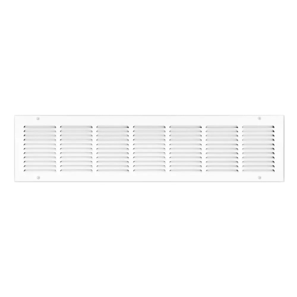 Shoemaker 30" x 8" Return Air Grille with 1/2" Spacing, White - 1050-30X8