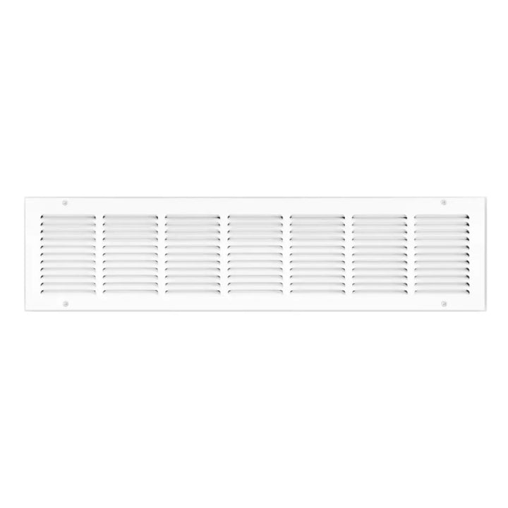 Shoemaker 30" x 8" Return Air Grille with 1/2" Spacing, White - 1050-30X8