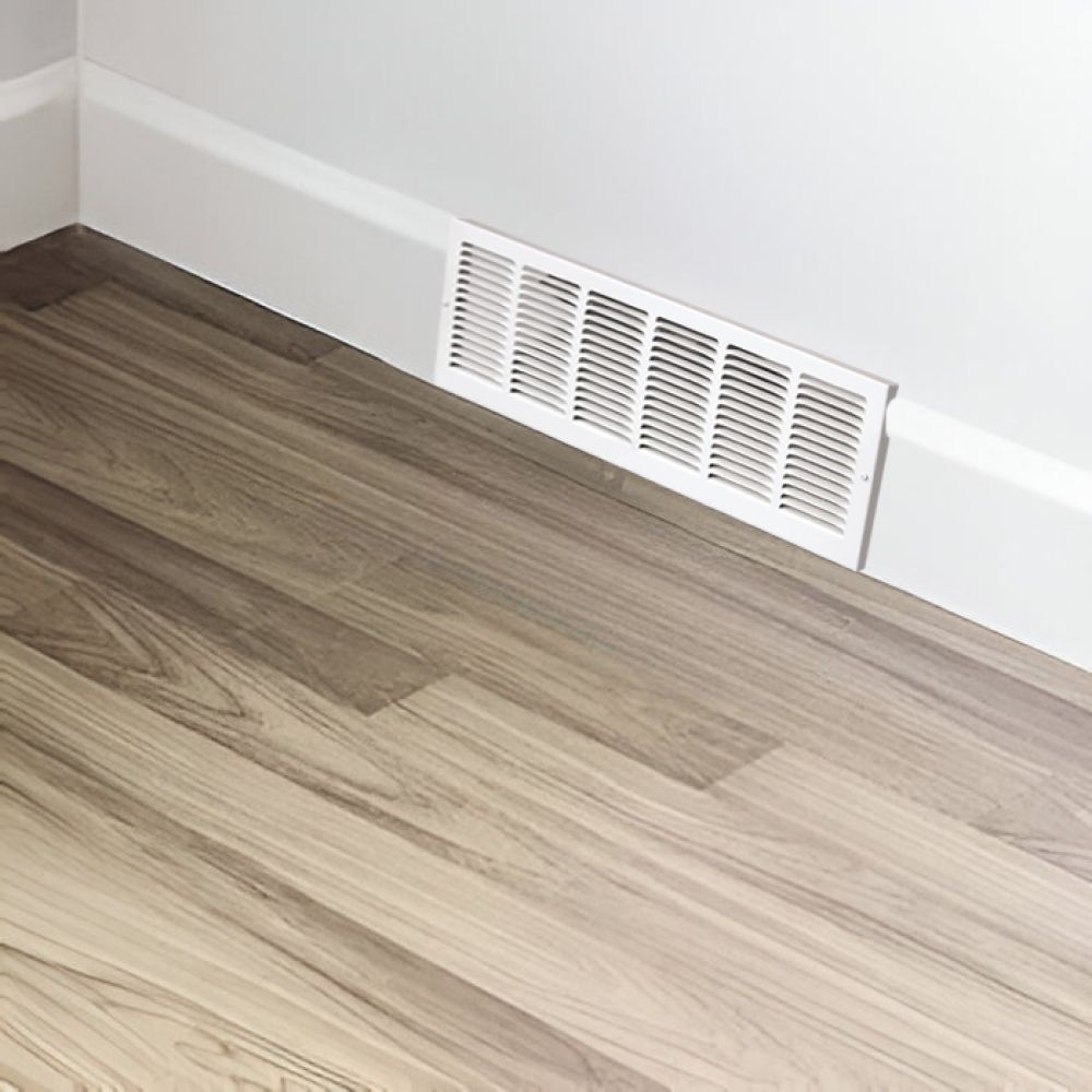 Shoemaker 30"X8" Baseboard Return Air Grille Stamped Face (1150-30x8)