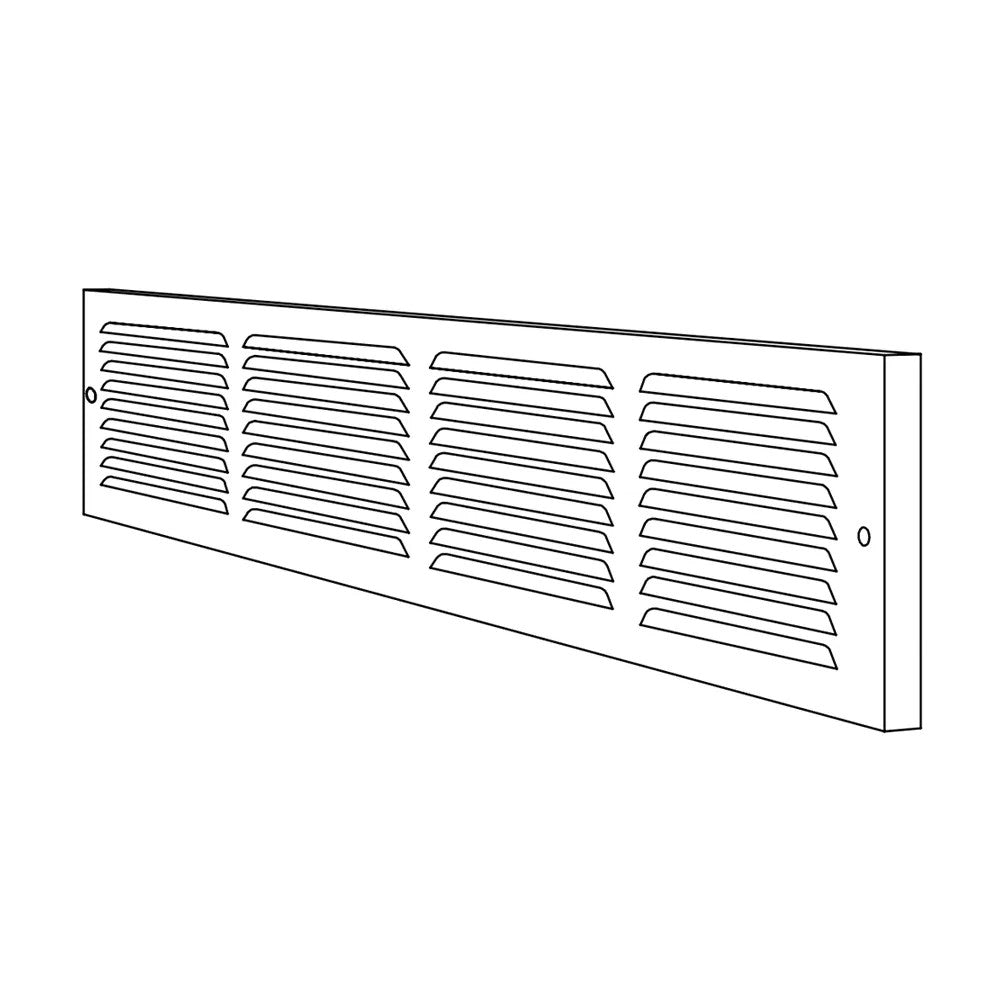 Shoemaker 30"X8" Baseboard Return Air Grille Stamped Face (1150-30x8)