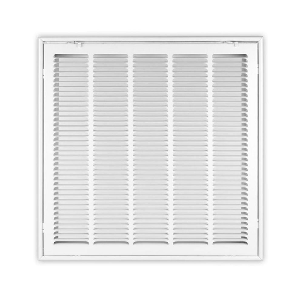 20" x 25" Stamped Face Filter Grille, 1" Housing, White - Shoemaker FG1-20X25