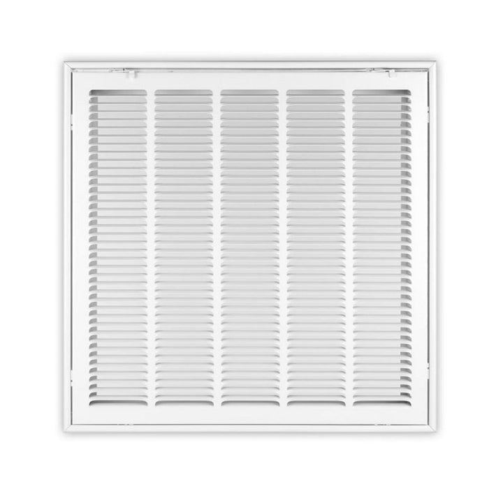 20" x 25" Stamped Face Filter Grille, 1" Housing, White - Shoemaker FG1-20X25