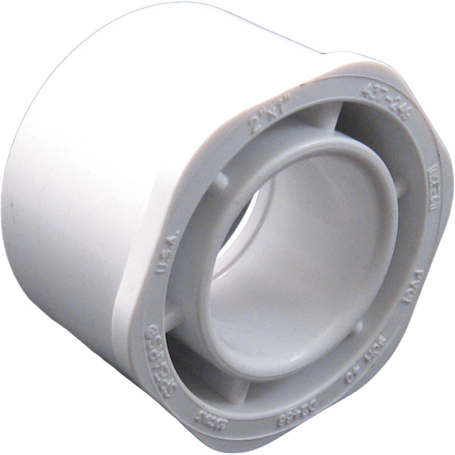 PVCB21 Schedule 40 PVC Bushing, 2 x 1 Inch