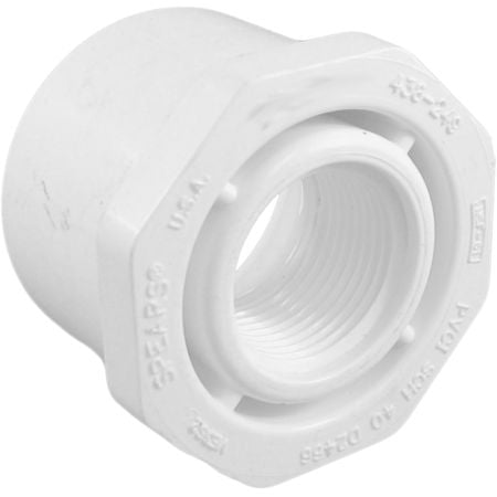 PVCB21ST Schedule 40 PVC Bushing, 2 x 1 Inch