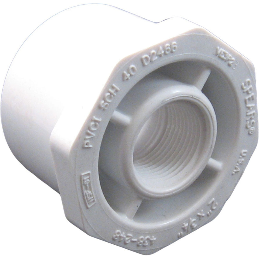 PVCB234ST Schedule 40 PVC Bushing, 2 x 3/4 Inch