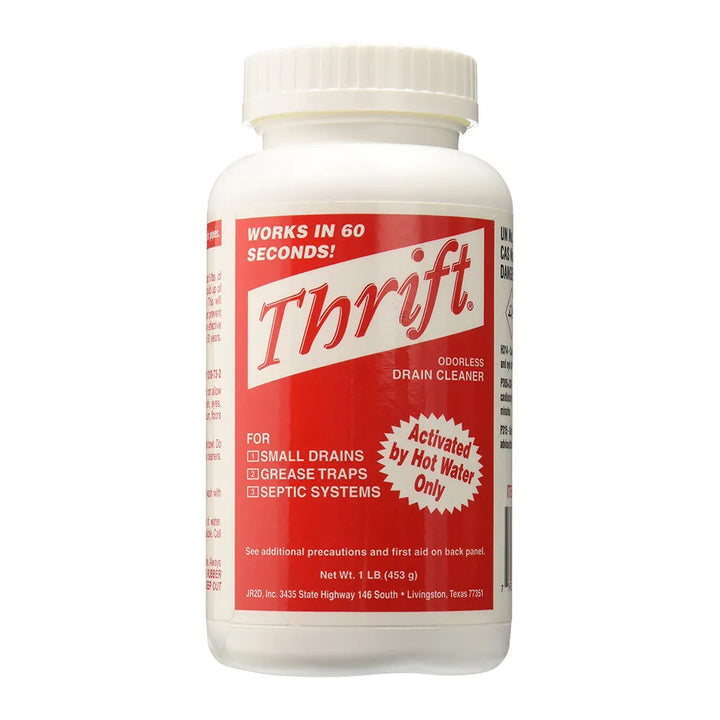 Thrift T-100 Odorless Non-Acid Pipe & Drain Cleaner, 1 lb