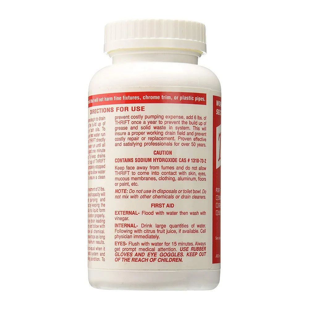 Thrift T-100 Odorless Non-Acid Pipe & Drain Cleaner, 1 lb