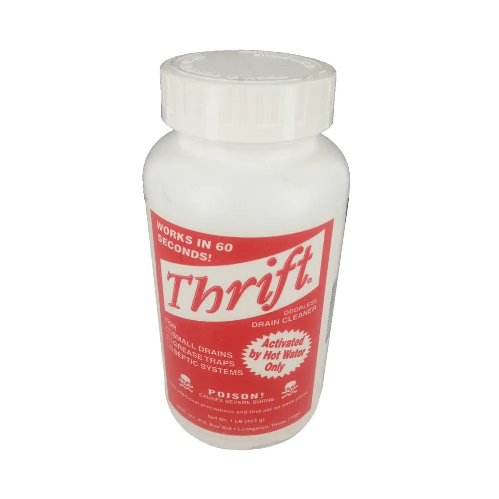 Thrift T-100 Odorless Non-Acid Pipe & Drain Cleaner, 1 lb