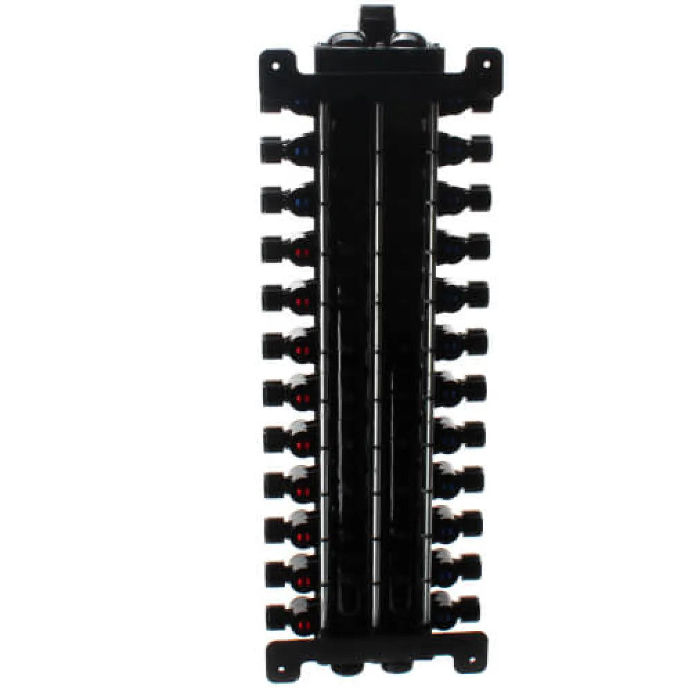 Viega ManaBloc Manifold System for ViegaPEX, 24-Port, 1/2" PEX Crimp Manifold, (9) Hot, (15) Cold - 50243