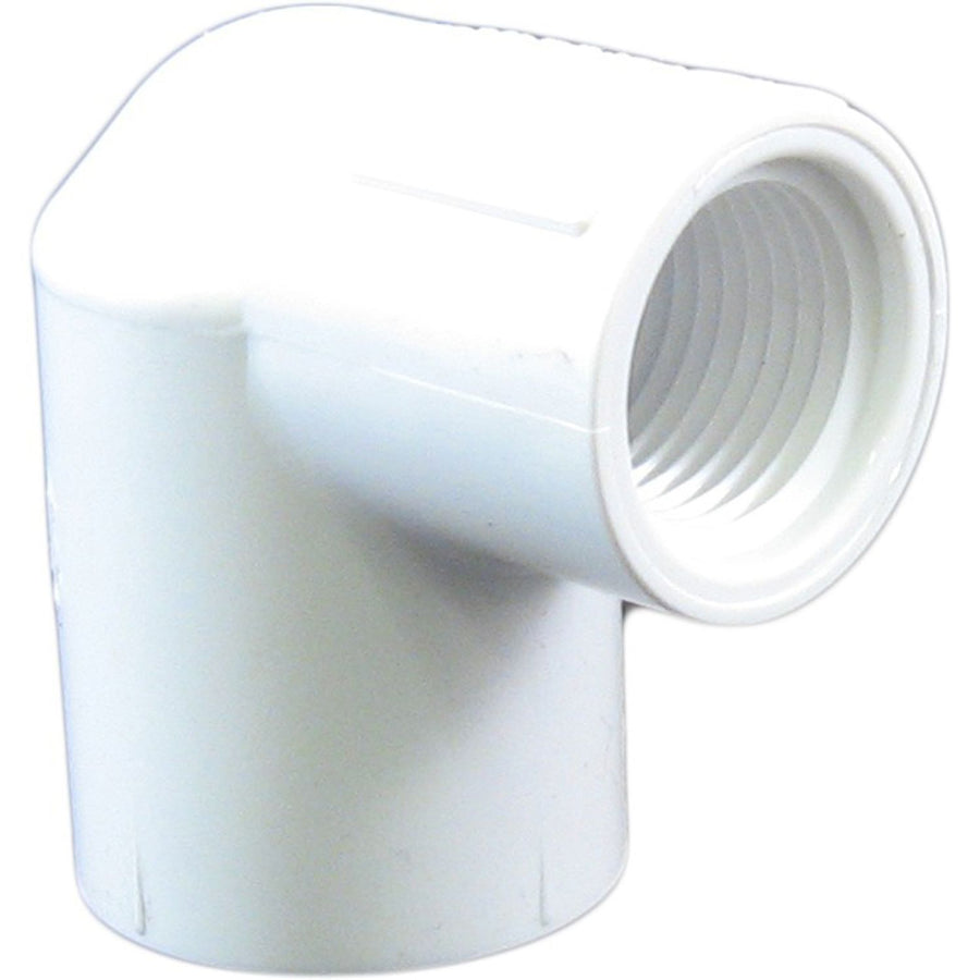 Schedule 40 PVC 90 Degree 3/4 x 1/2 Inch Elbow