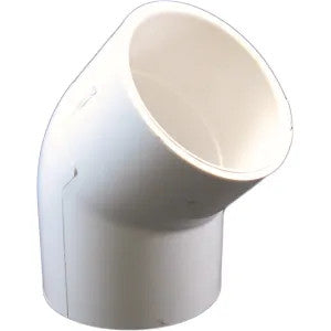 PVCL452 Schedule 40 PVC 45 Degree Elbow, 2 Inch