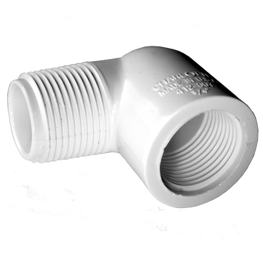 1/2" Street Elbow 90 Degree Thread x Thread Schedule 40 PVC