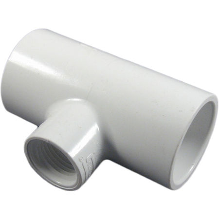 Schedule 40 PVC 1 x 1 x 1/2 Inch Tee