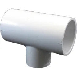 1-1/2" x 1-1/2" x 1" Schedule 40 PVC Reducing Tee - S x S x S