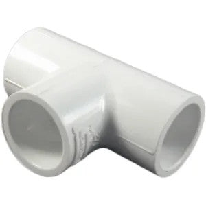 Schedule 40 PVC 1/2 Inch Tee (Slip x Slip x Slip)