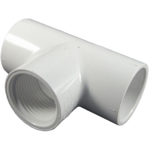 Schedule 40 PVC 1/2 Inch Tee (Slip x Slip x Thread)