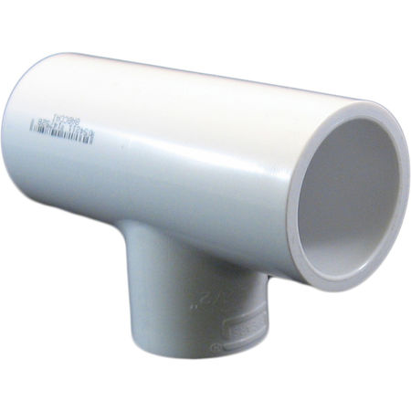 Schedule 40 PVC 3/4x3/4x1/2 Inch Tee (Slip x Slip x Thread)