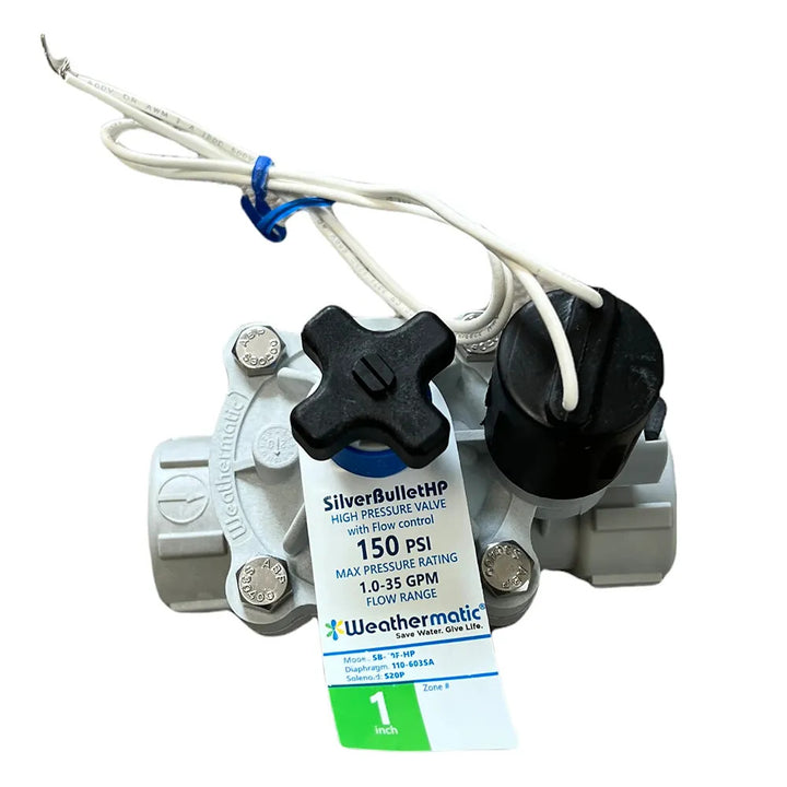 Weathermatic 12024EF-10-H 1-inch Bullet Valve With Flow control