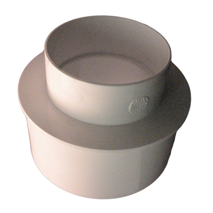 6" x 4" Bushing for Sewer & Drain (SDR 35) PVC