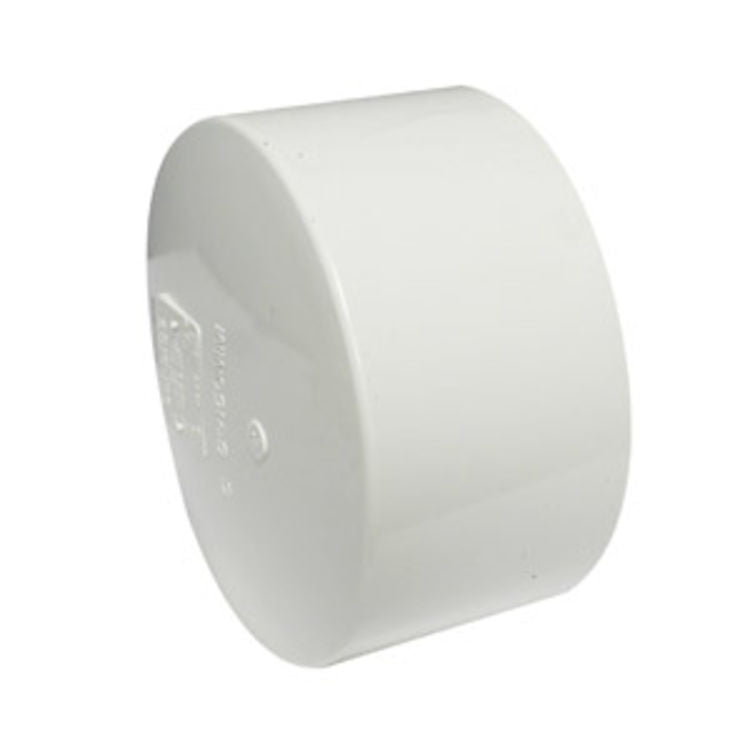 6 Inch PVC Sewer & Drain Cap Fitting