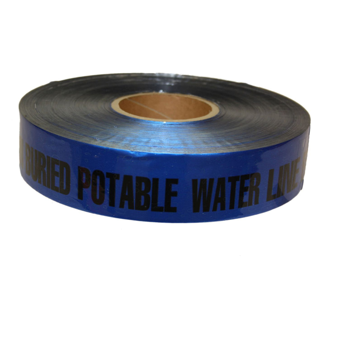 2" Blue Detectable "CAUTION WATER" Tape - 1000' Roll