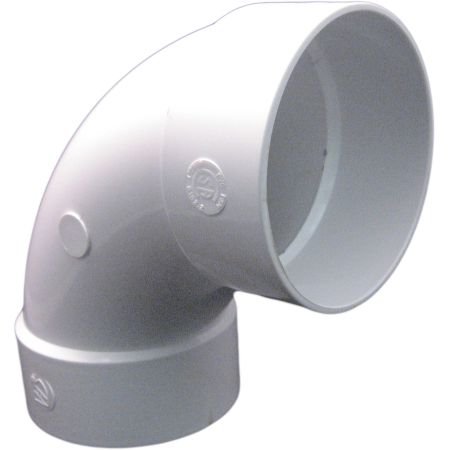 4 Inch PVC Sewer & Drain 90 Degree Elbow
