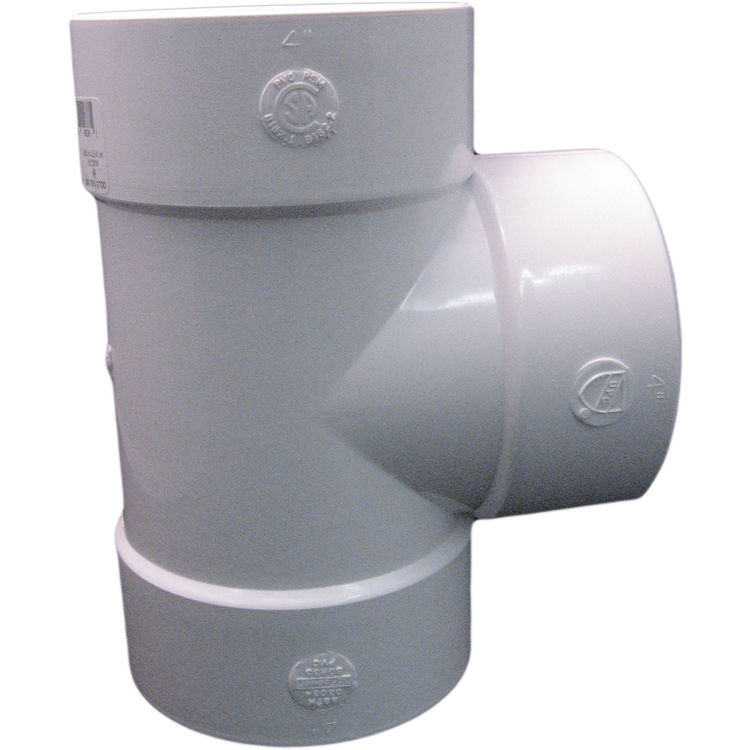 4" Straight Tee Sewer & Drain Sewer & Drain SDR 35 PVC