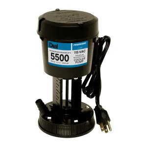 Dial Powercool UL5500 Residential Concentric Pump, 240 GPH, 115V, Black - 1150