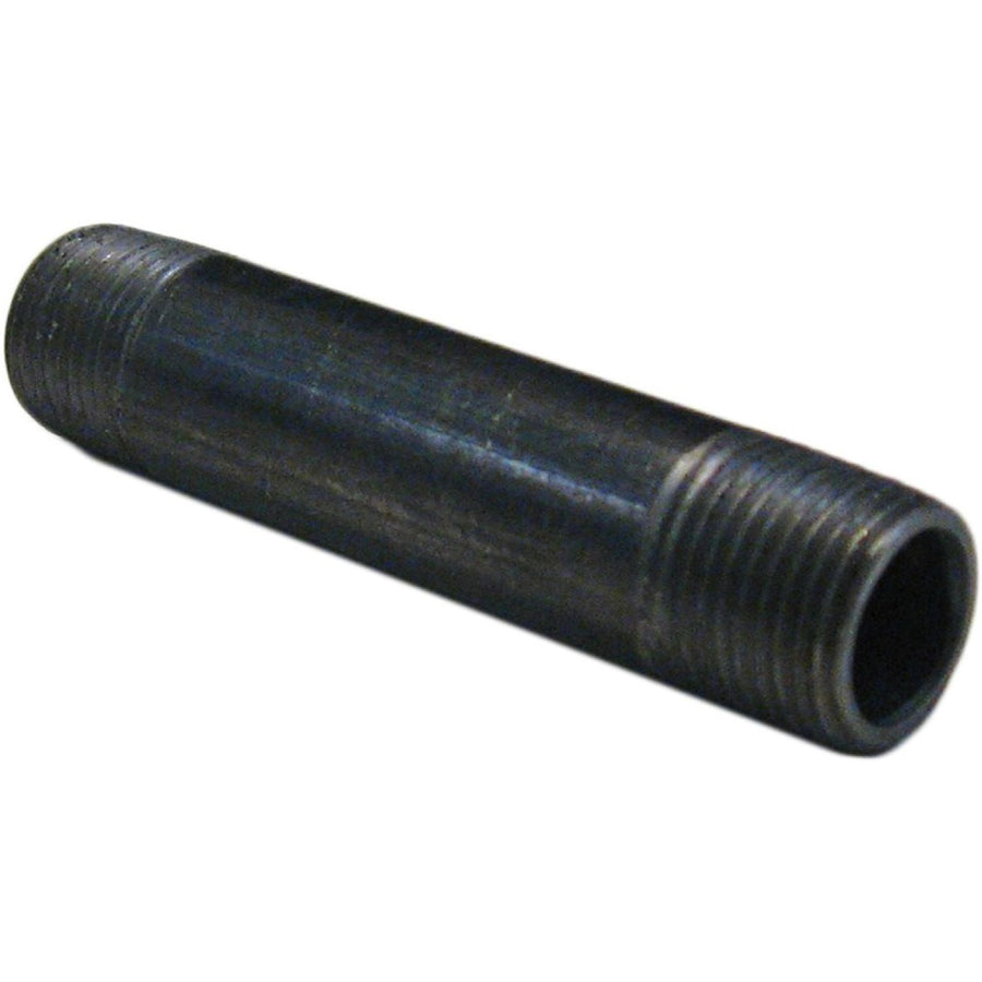 3/8in x 3in Pipe Nipple, Black Steel