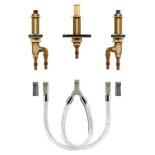 Moen 4793 M-Pact Roman Tub Rough-In Valve, 10" - 24" Center, 1/2" PEX Crimp/CPVC