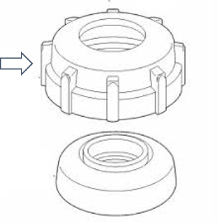 Toro 89-3747 570 Black Molded Cap