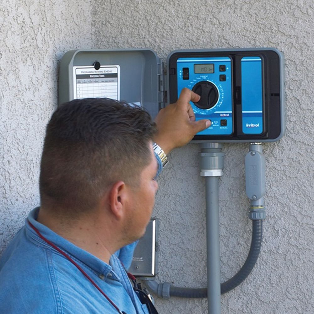 Irritrol Rain Dial-R Indoor Controller, 6-Station, 3-Program, LCD Display with Battery Backup - RD600-INT-R