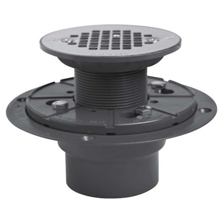 Sioux Chief 821-T2P 2" Plastic PVC Tile Shower Drain With Test Plug