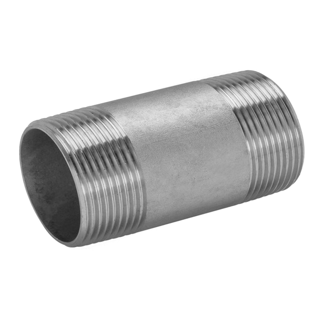 SS304N342 3/4" x 2" 304 STAINLESS STEEL NIPPLE