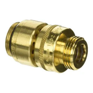 Woodford 37HA-BR Double-Check Backflow Preventer, 3/4" Hose Thread, Brass