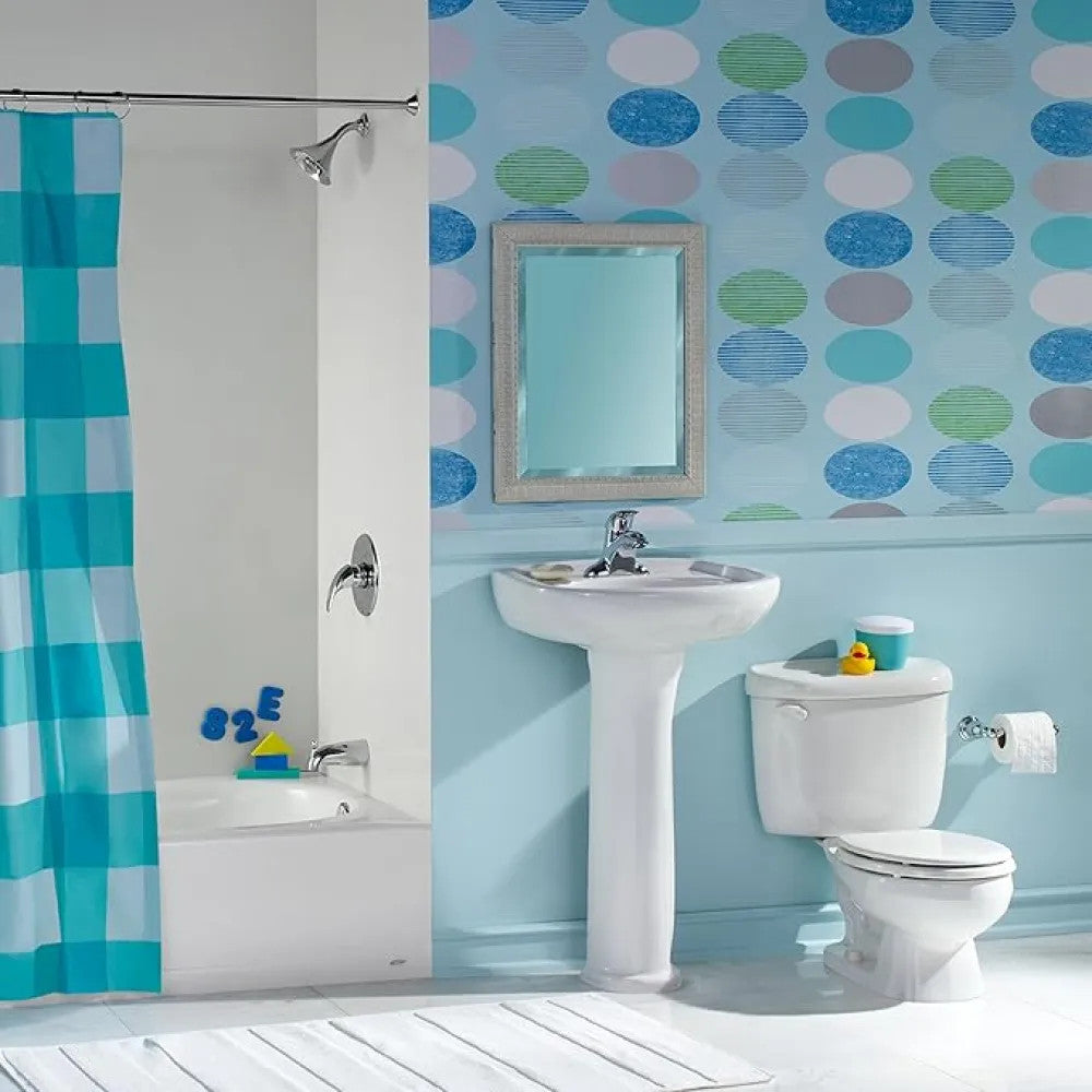 American Standard Baby Devoro FloWise Two-Piece Toilet, Less Seat, Round, Low Height, 1.28 GPF, White - 2315.228.020