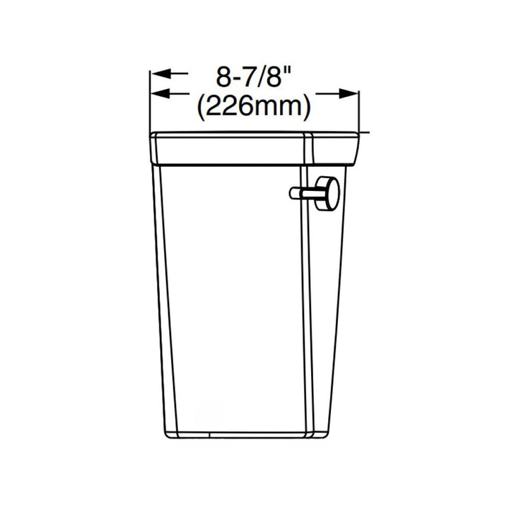 American Standard Cadet Pro Toilet Tank, 1.6 GPF, Watersense, White - 4188A.104.020