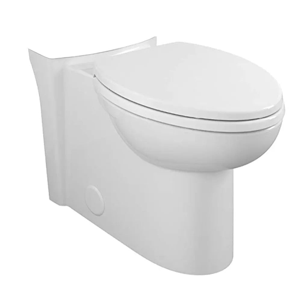 American Standard 3075.000.020 Studio Concealed Trapway Right Height Elongated Toilet Bowl w/ Seat, White